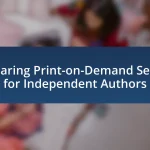 Comparing Print-on-Demand Services for Independent Authors