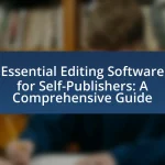 Essential Editing Software for Self-Publishers: A Comprehensive Guide