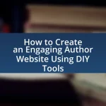 How to Create an Engaging Author Website Using DIY Tools